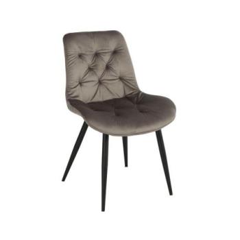 Étkezőszék, bársony szürke - POINTILLES kép