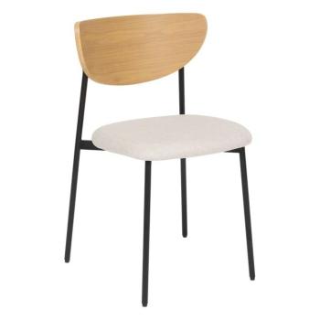 Étkezőszék, fa - fém, bézs - fekete - ERGONOME kép