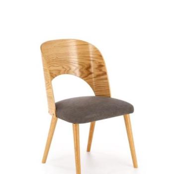 Étkezőszék, fa - szövet, tölgy - szürke - BISTRO kép