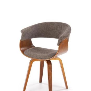 Étkezőszék, szövet - fa, sötétszürke - dió - SPOT kép