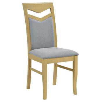 Étkezőszék, természetes/szürke szövet, KARLA kép