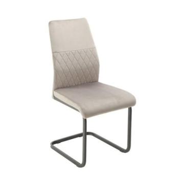 Étkezőszék, U alakú lábbal bársony szürke - URSULA kép