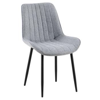 Étkezőszék, világosszürke/fekete, ZAJRA kép