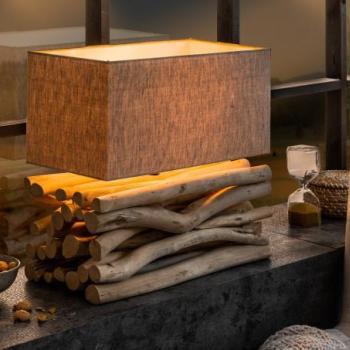 EUPHORIA II barna fa asztali lámpa kép