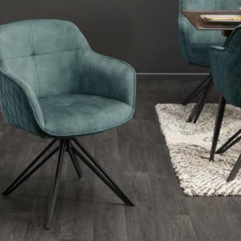 EUPHORIA türkiz bársony szék kép