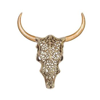 EXOTIC BULL arany fém fali dekoráció kép