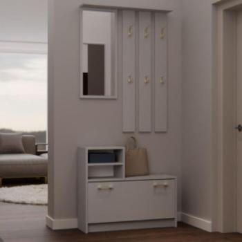 Faenza GAR előszobafal, 85x180x24 cm, agyag színű kép