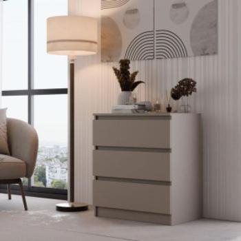 Faenza M3 komód, 70x75x40 cm, agyag színű kép