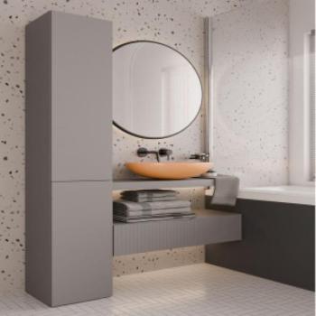 Faenza Nel IV fürdőszoba szekrény, 31x174x30 cm, agyag színű kép