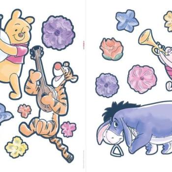 Fali matricák, Micimackó és barátai, 14 db 2 részben, 50x70 cm  - WINNY kép