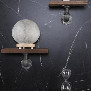 Fali polc, diófa
fekete - kép