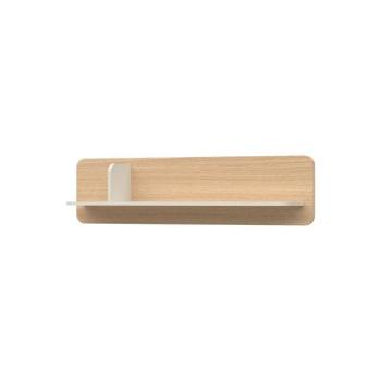 Fali polc, natúr fa, fehér 140 cm - AERIENNE kép