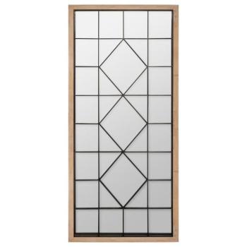 Fali tükör fa és fém kerettel 165 x 71 cm - CHÂTEAU kép