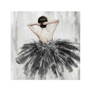 Falikép, 48x48 cm barna hajú balerina - BALLERINE kép