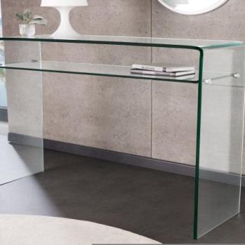 FANTOME üveg asztal 100cm kép