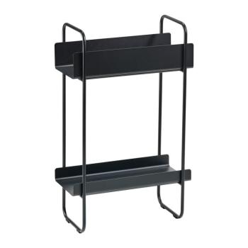 Fekete fém konzolasztal 24x48 cm A-Console – Zone kép