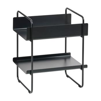 Fekete fém konzolasztal 36x48 cm A-Console – Zone kép