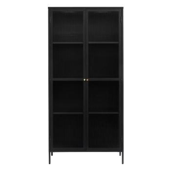 Fekete fém tálalószekrény 90x190 cm Bronco – Unique Furniture kép