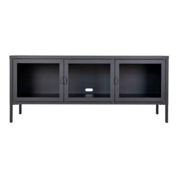 Fekete fém TV-állvány 130x55 cm Brisbane – House Nordic kép