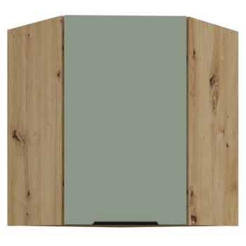 Felső sarokszekrény, aquamarine/artisan tölgy, ARSANY 60x60 GN-72 1F kép
