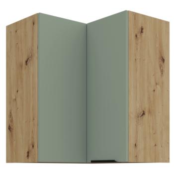 Felső sarokszekrény, aquamarine/artisan tölgy, ARSANY 60x60 GN-72 2F kép