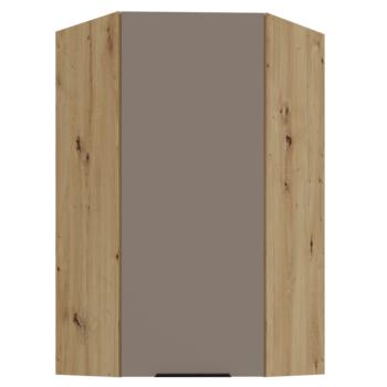 Felső sarokszekrény, sandgrau/artisan tölgy, FRISBO 60x60 GN-108 1F kép