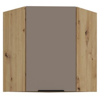 Felső sarokszekrény, sandgrau/artisan tölgy, FRISBO 60x60 GN-72 1F kép