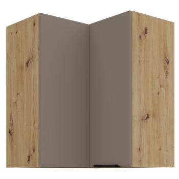 Felső sarokszekrény, sandgrau/artisan tölgy, FRISBO 60x60 GN-72 2F kép