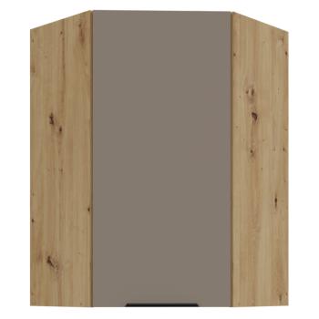 Felső sarokszekrény, sandgrau/artisan tölgy, FRISBO 60x60 GN-90 1F kép