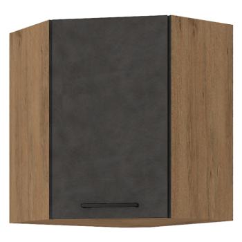 Felsőszekrény, szürke matt/tölgy lancelot, VEGA 58x58 GN-72 1F kép