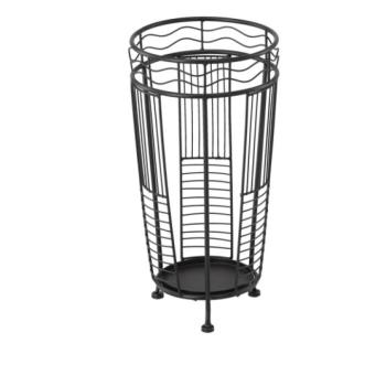 Fém esernyőállvány fekete - 25 x 25 x 49 cm kép