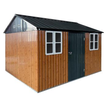 Fém kerti szerszámtároló ház, barna/antracit, 3,6x3,1x2,5 m, GABKO kép