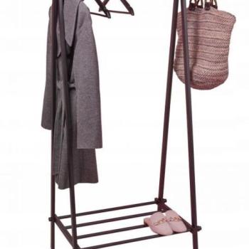 Fém ruhatartó állvány - fekete kép