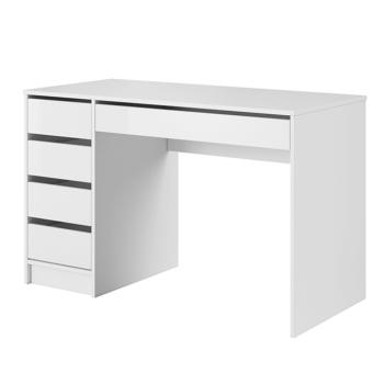 Fésülködőasztal, fehér/fehér fényes, DAKOTA kép