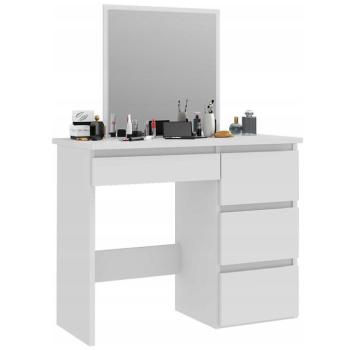 Fésülködőasztal tágas fiókokkal - fehér kép