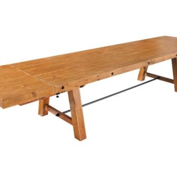 FINCA barna fenyőfa étkezőasztal 300-400 cm kép