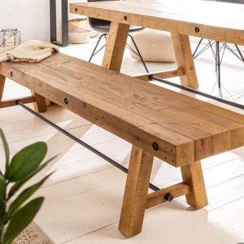 FINCA barna fenyőfa ülőpad 165cm kép