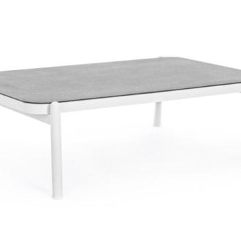 FLORENCIA szürke és fehér kerti dohányzóasztal 120cm kép