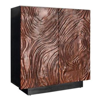 FLUID barna akácfa tálalószekrény 110 cm kép