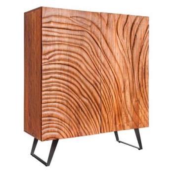 FLUID barna akácfa tálalószekrény 120 cm kép