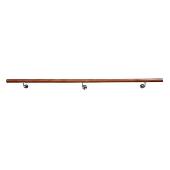 Fogantyú/korlát, tömör fa, barna, 250 cm, MANEL TYP 4 kép