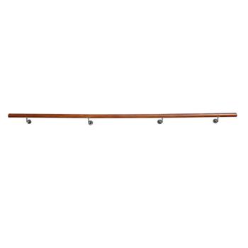 Fogantyú/korlát, tömör fa, barna, 300 cm, MANEL TYP 5 kép