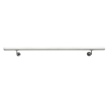 Fogantyú/korlát, tömör fa, fehér, 100 cm, MANEL TYP 1 kép