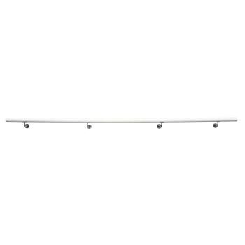 Fogantyú/korlát, tömör fa, fehér, 300 cm, MANEL TYP 5 kép