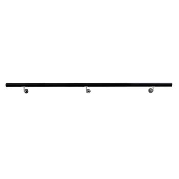Fogantyú/korlát, tömör fa, fekete, 200 cm, MANEL TYP 2 kép