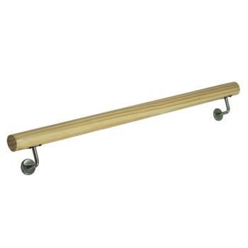 Fogantyú/korlát, tömör fa, természetes, 100 cm, MANEL TYP 1 kép