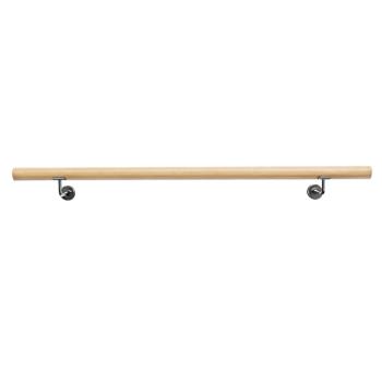 Fogantyú/korlát, tömör fa, természetes, 150 cm, MANEL TYP 3 kép