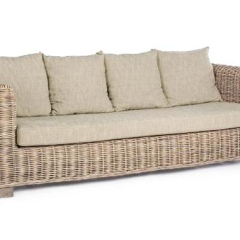 FORTALEZA 3 személyes barna kanapé kép