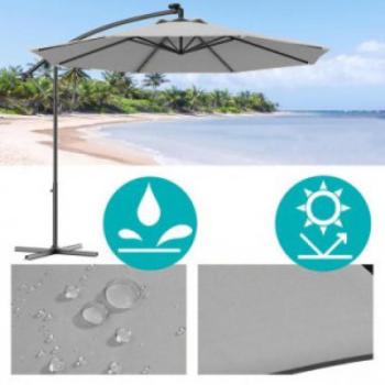 Függő napernyő 2,8 m, szürke kép