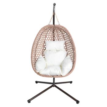 Függőfotel, rézszínű/bézs/krém, SANAN kép